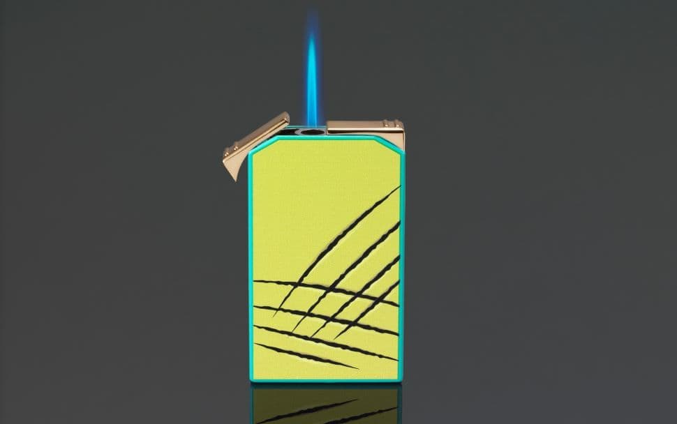 Siglo Cat Lighter and Cutter Set Yellow / Green image 2