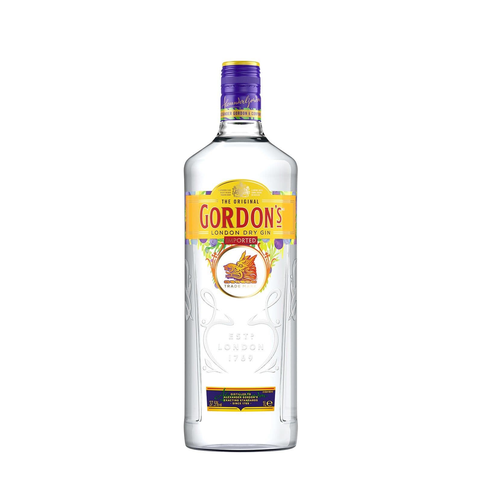 Gordons Original London Dry Gin 37% 1L