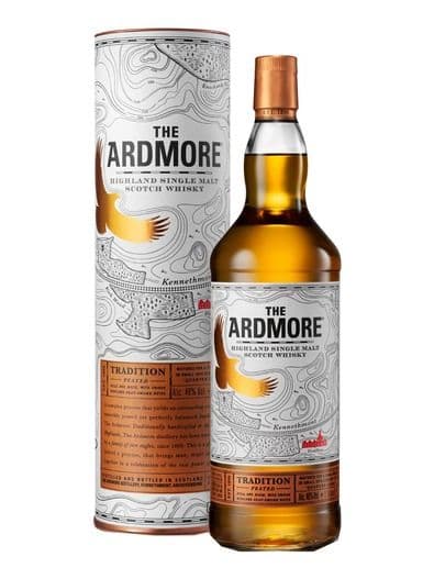 The Ardmore Peated Single Malt 40% 1L gift pack