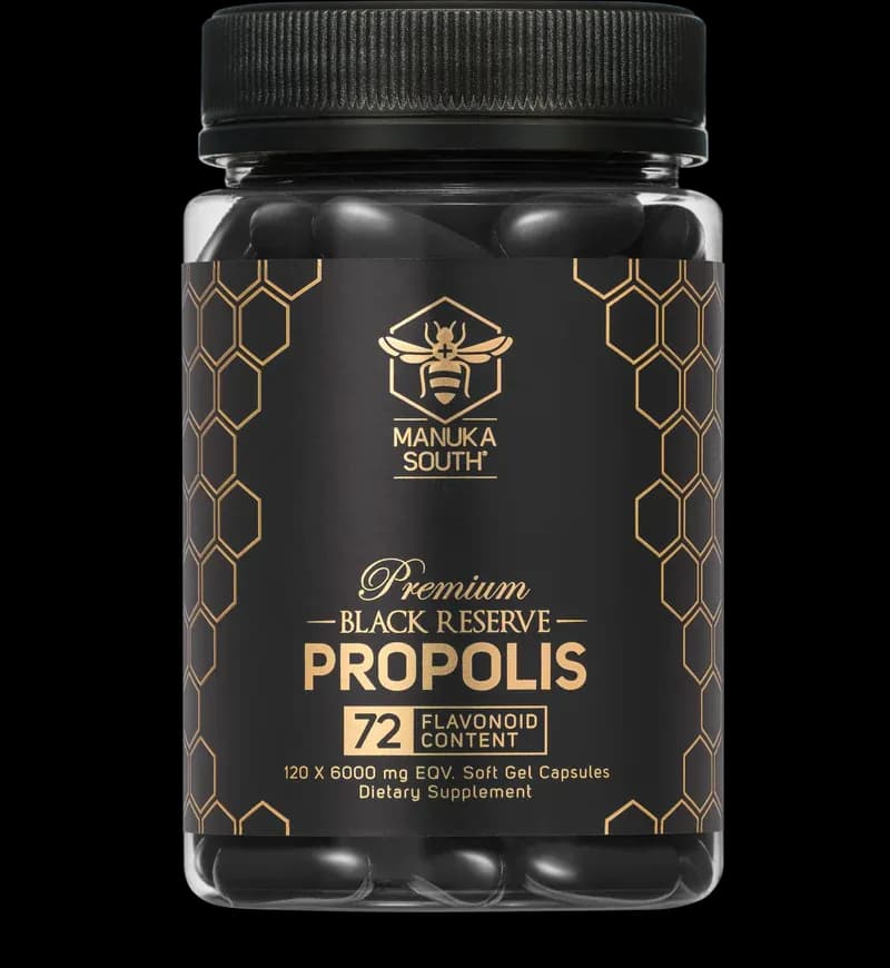 Manuka South Black Res. Propolis Caps 120x6000mg