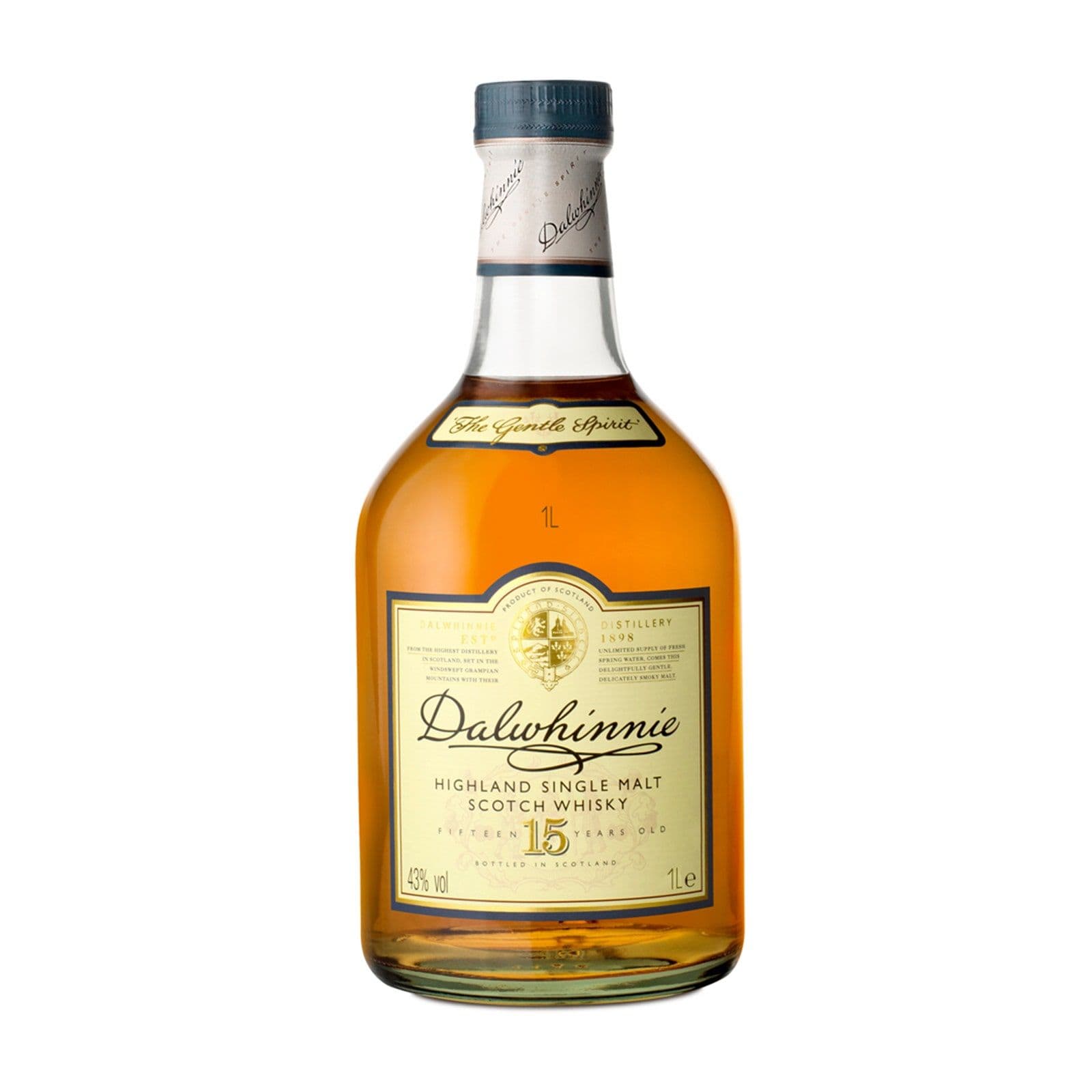 Dalwhinnie 15YO Single Malt Scotch Whisky 1L 43%