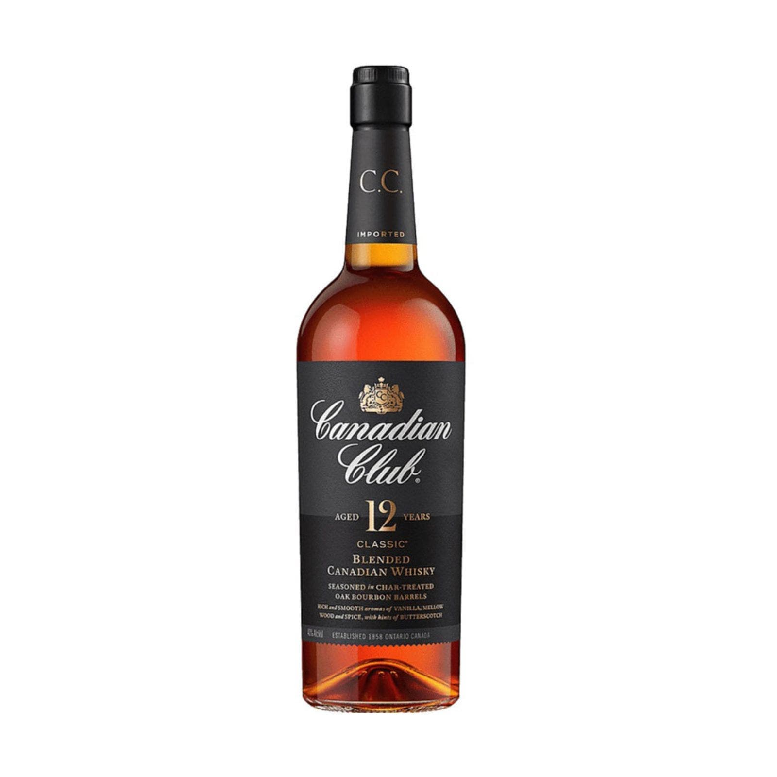 Canadian Club 12 Year Old Classic Whisky 1L