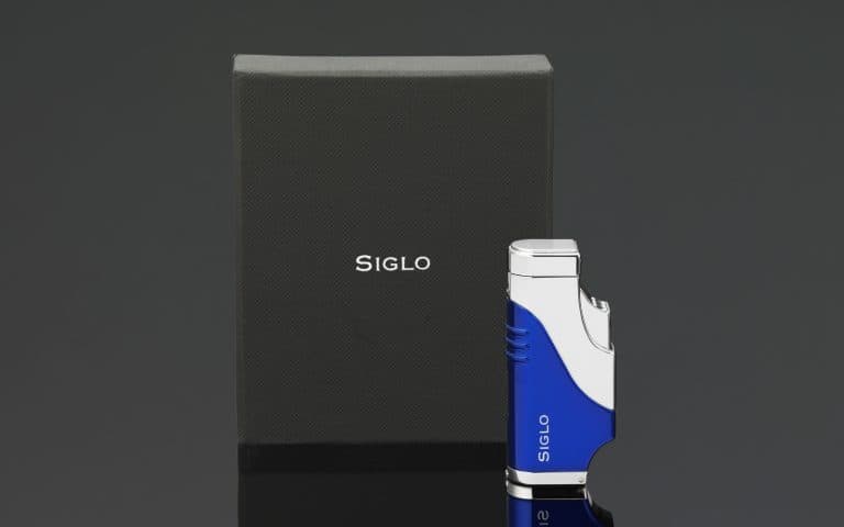 Siglo Triple Flame Lighter - Blue image 2
