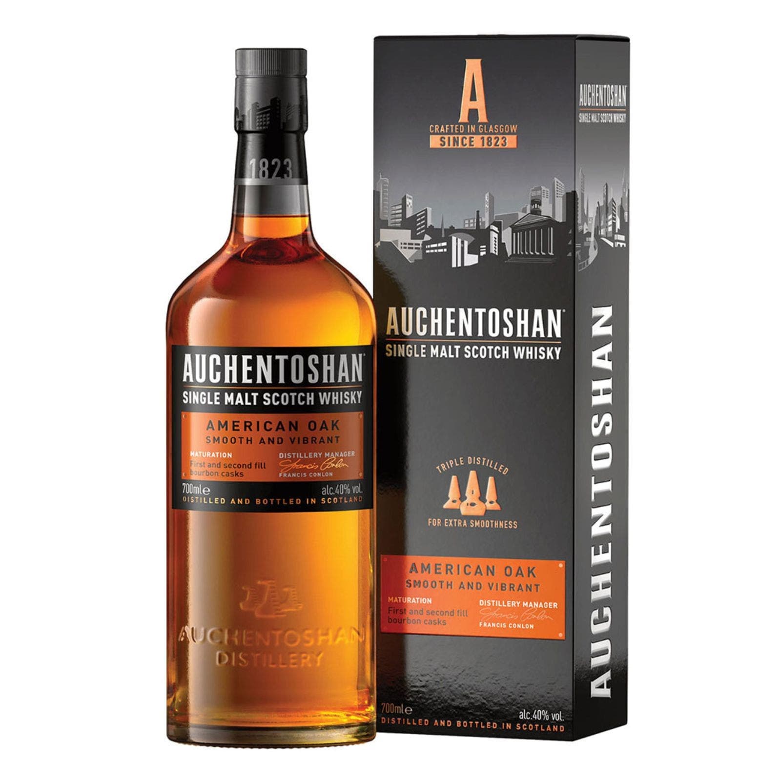 Auchentoshan 'US Oak Finish' Single Malt Whisky 1L