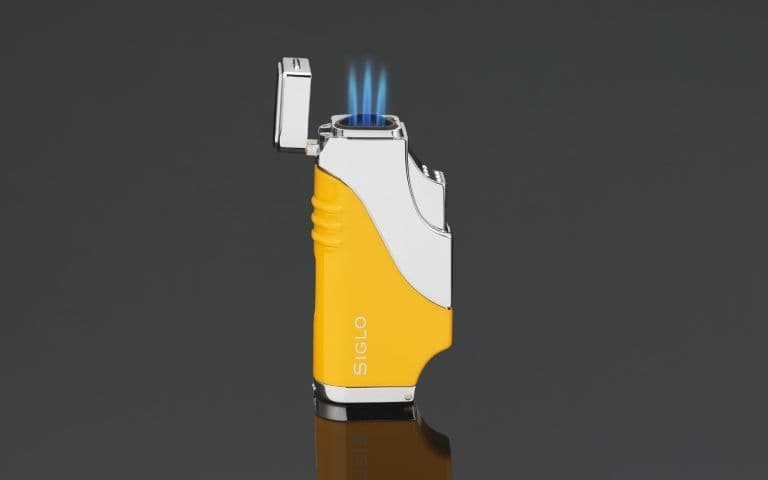 Siglo Triple Flame Lighter - Yellow image 1