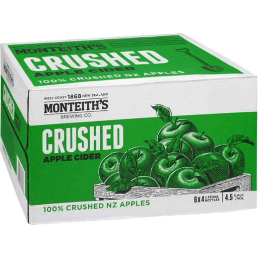 Monteiths Crisp Apple Cider 24 x 330ml